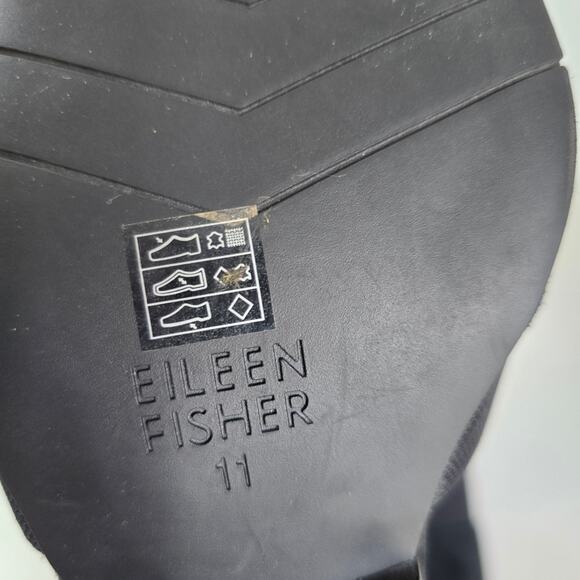 Eileen Fisher Hilly D‘Orsay Shoes Women's 11 Black Suede Career Minimalist Lagom - Picture 8 of 11